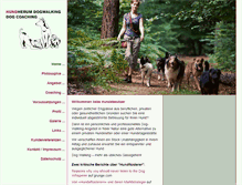 Tablet Screenshot of hundherum-dogwalking.de